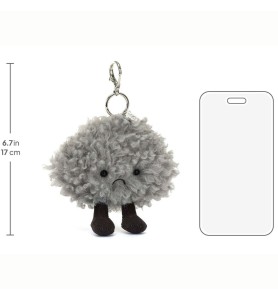 Amuseables Cirrus Storm Cloud Bag Charm- Jellycat