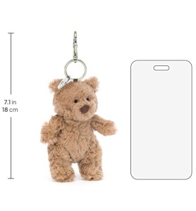 Bartholomew Bear Bag Charm - Jellycat