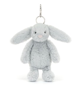 Bashful Silver Bunny Bag Charm - Jellycat