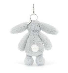 Bashful Silver Bunny Bag Charm - Jellycat