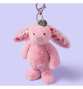 Blushkin Blossom Bunny Bag Charm - Jellycat