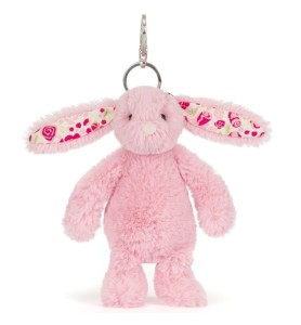 Blushkin Blossom Bunny Bag Charm - Jellycat