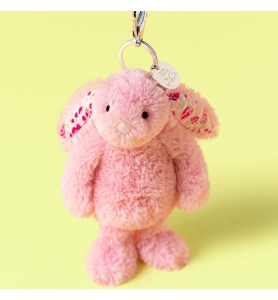 Blushkin Blossom Bunny Bag Charm - Jellycat