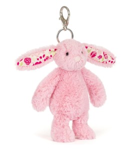 Blushkin Blossom Bunny Bag Charm - Jellycat
