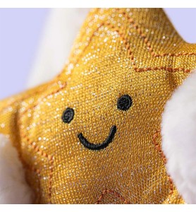 Cream Bunny With Star - Jellycat
