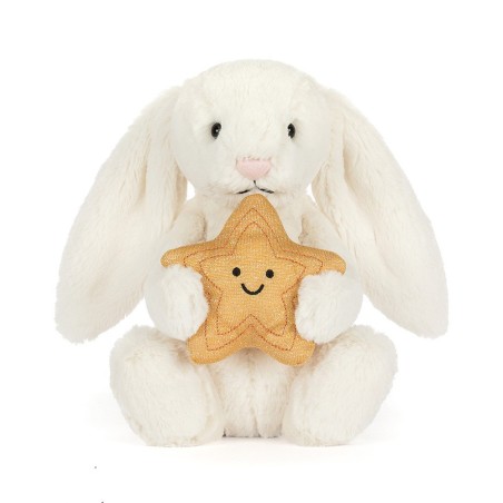 Cream Bunny With Star - Jellycat