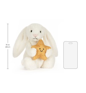 Cream Bunny With Star - Jellycat