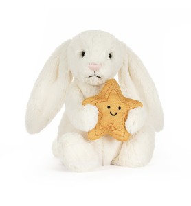 Cream Bunny With Star - Jellycat
