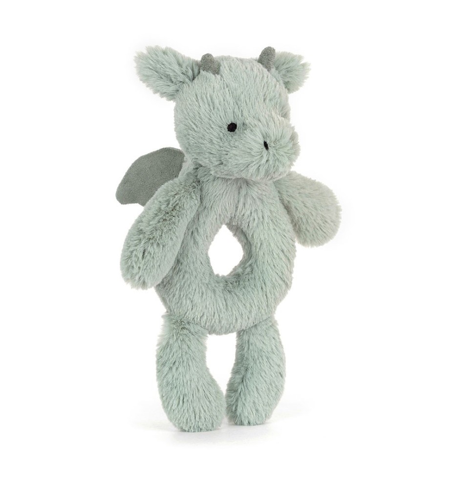 Bashful Dragon Ring Rattle - Jellycat